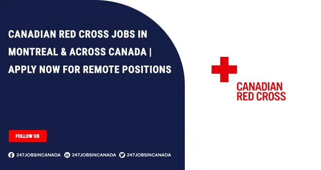 Canadian Red Cross Jobs | Opportunity For Individuals | Apply Now Canadian Red Cross Jobs